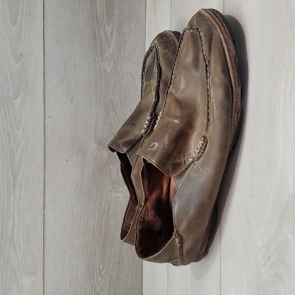 Olukai Mens Moloa Leather Loafer Slip on shoes sz 13 - Picture 2 of 14